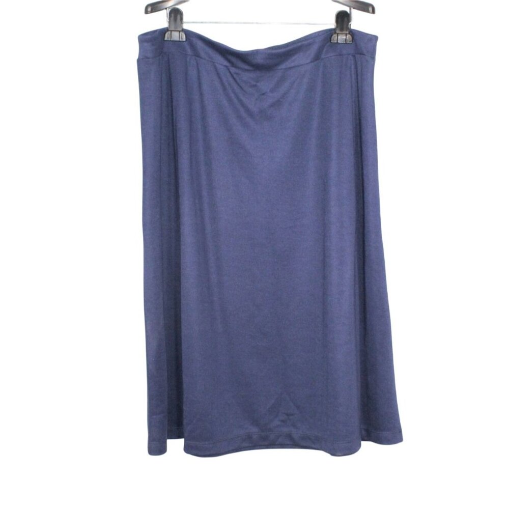 Appleseeds Everyday Solid Basic Skirt Classic Nav… - image 1